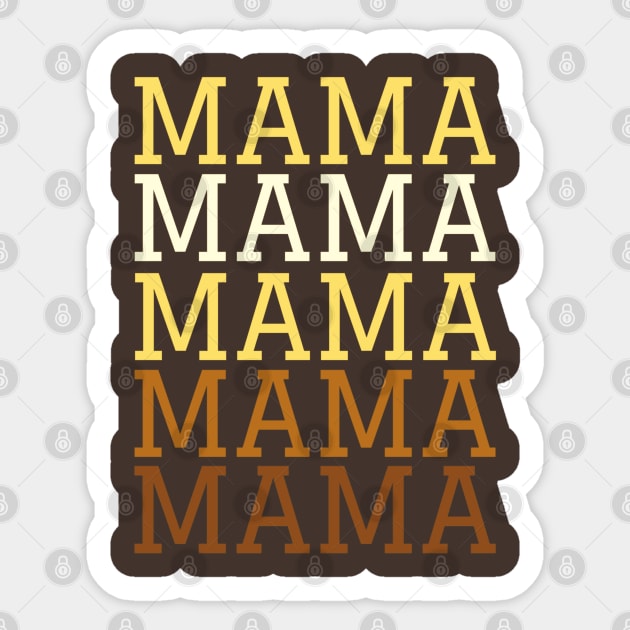 Mama in Yellow Tones Sticker by BeeDesignzzz